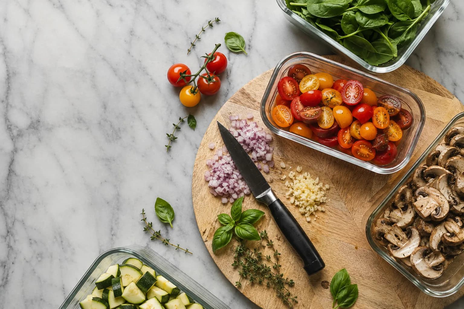 A food creator prepping food in the kitchen ahead of the first Kazzera drop